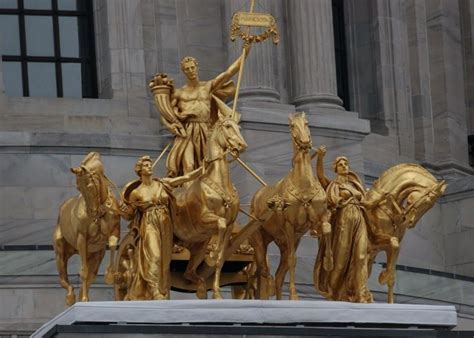 Minnesota State Capitol Statue On The Mn State Capitol Bldg St Paul