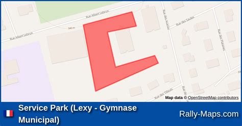 Service Park Lexy Gymnase Municipal Stage Map Rallye National Du