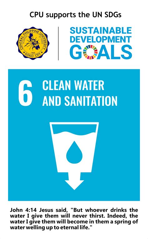 Cpu Supports Un Sdgs 6 Clean Water And Sanitation Central