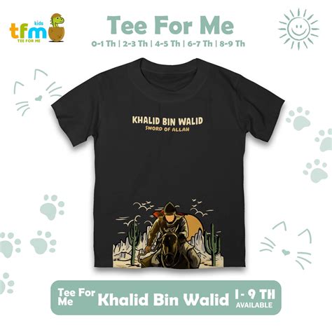 Jual Kaos Islami Anak Khalid Bin Walid Sahabat Nabi Usia