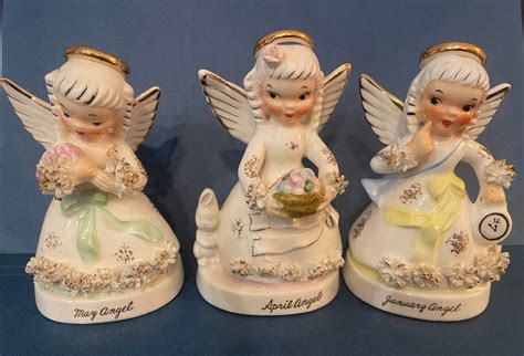 Choice 3 Sweet Napco Birthday Month Angels Figurines Etsy