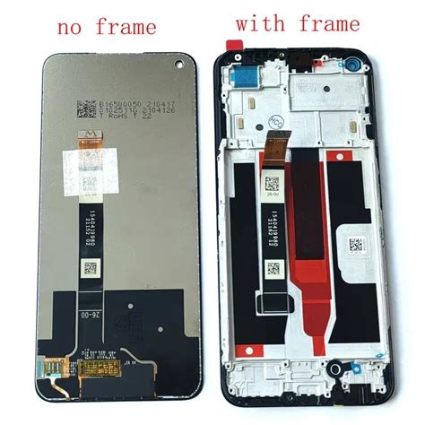 For Realme 8 5g RMX3241 LCD Screen Display Touch Screen Digitizer Frame