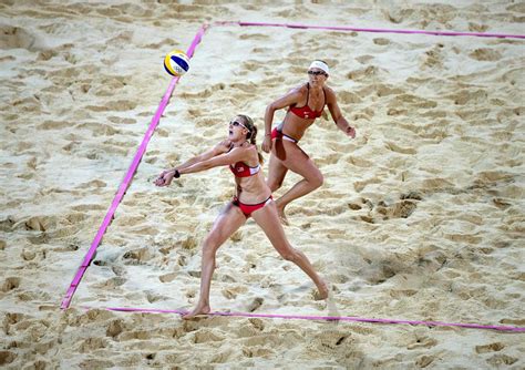 Misty May Treanor And Kerri Walsh In Action