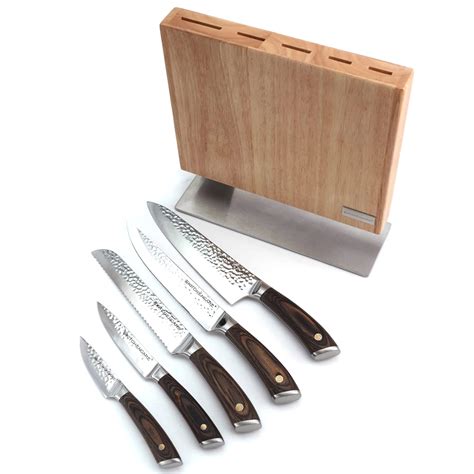 Hip Home Messer Set Stainless Steel Kitchen Knife Set With Wood Handle