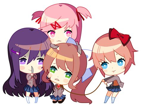 Doki Doki Literature Club Natsuki Chibi By Evaheartsyou On Deviantart