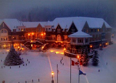 Fairmont Banff Springs Hotel In Banff Alberta Canada Christmas