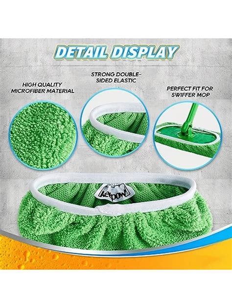 1pc4pcs Microfiber Mop Cloth Replacement Mop Heads Washable And Durabel Mop Cloth Flat Mop