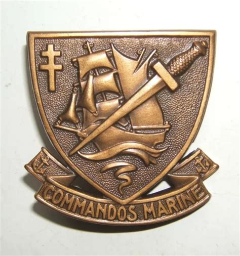 Insigne De Beret Commandos Marine Arthus Bertrand Type Chauvet