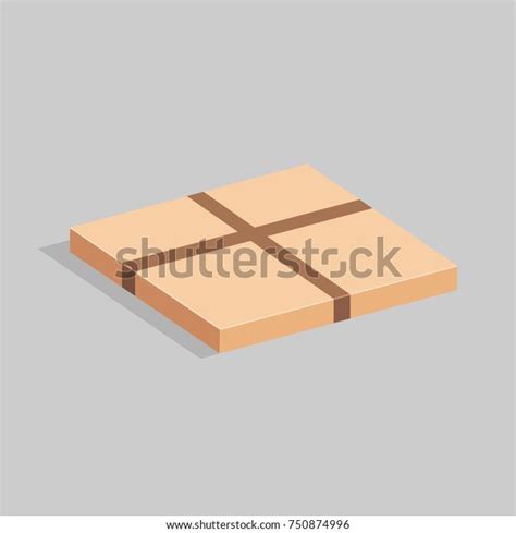 Packing Cardboard Box Packing Stickers Vector Stock Vector Royalty