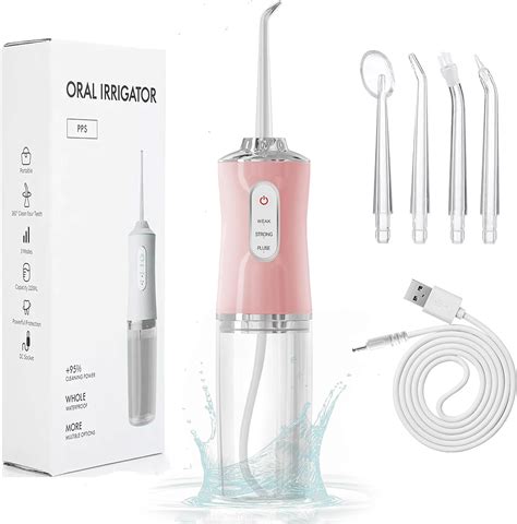 Irrigador Oral Inalámbrico 220 ml Hilo Dental de Agua Water Flosser