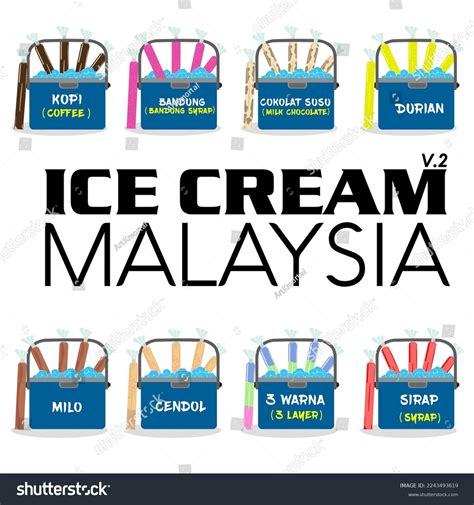 Aiskrim Malaysia Vector Ice Cream Malaysia Stock Vector (Royalty Free ...