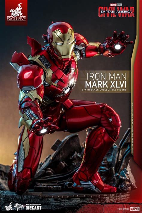 Hottoys MMS608 D42 Marvel Studios Captain America Civil War Ironman Mark 46 全新啡盒未開 Hot Toys Iron
