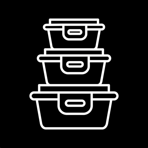 Plastic Food Container Vector Icon 16220706 Vector Art At Vecteezy