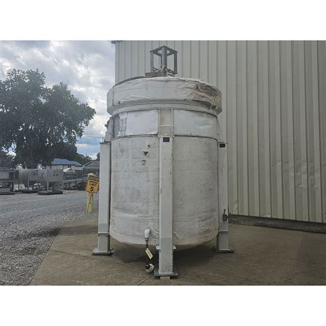 Used 2 200 Gal 316 Stainless Steel Jacketed Pressure Rated Reactor Mix