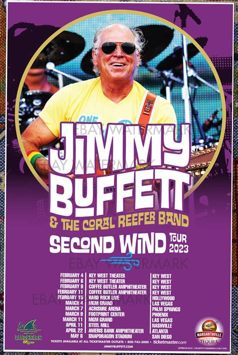 Jimmy Buffett Final 2023 Tour Poster Parrot Head Rare - Etsy