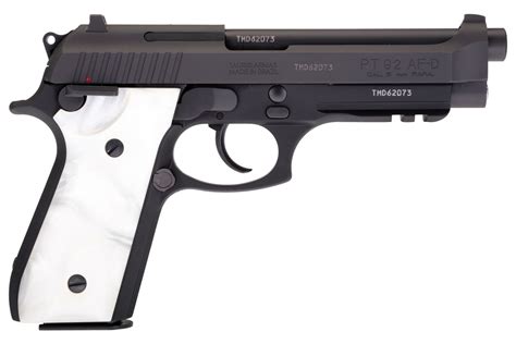 Taurus 92 9mm DA SA Pistol With White Pearl Grips Sportsman S Outdoor