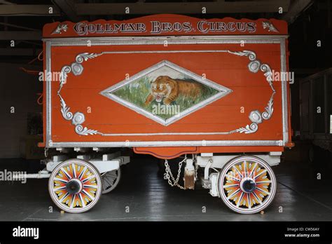 An Old Circus Wagon At The Circus World Museum In Baraboo Wisconsin