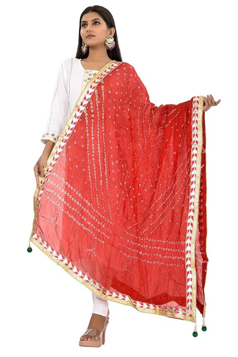 Buy Kalpit Creations Women S Jaipuri Rajasthani Silk Bandhani Bandhej