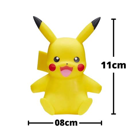 Boneco Pok Mon Figura Pikachu De Vinil Cm Series Sunny Jp Toys