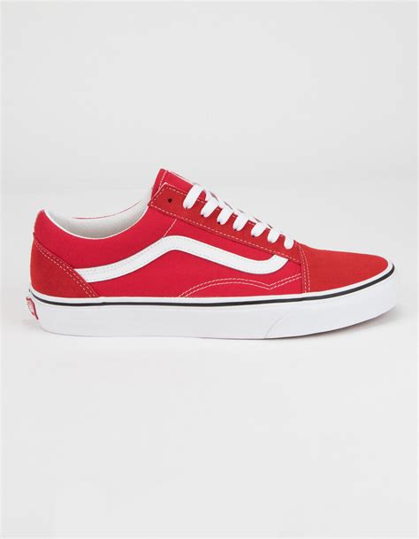 Vans Old Skool Racing Red And True White Shoes Racing Redtrue White Tillys