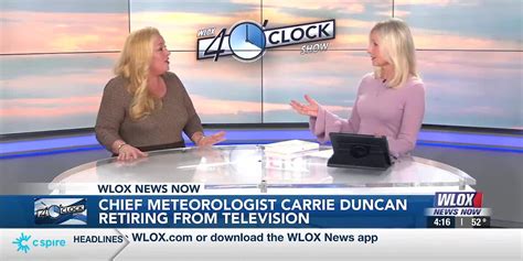 WLOX Chief Meteorologist Carrie Duncan announces retirement from television