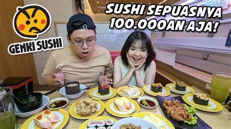 All You Can Eat Di Genki Sushi Sushi Sepuasnya Paling Worth It