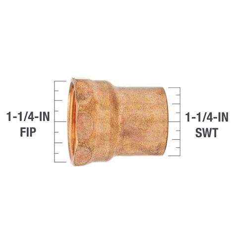 Streamline 1 14 In Copper Female Adapter W 01271l At