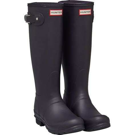 Buy Hunter Original Womens Tall Matte Wellington Boots Aubergine