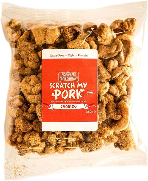 Scratch My Pork Bulk Pork Crackling Chorizo Pork Scratchings 100