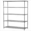 HDX 5 Tier Commercial Grade Heavy Duty Steel Wire Shelving Unit In