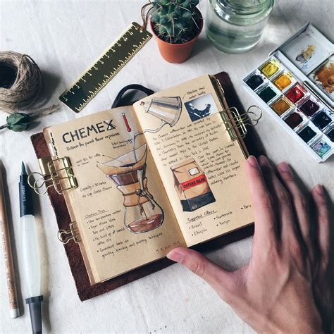 Coffee Enthusiast On Behance Art Journal Sketch Book Sketchbook