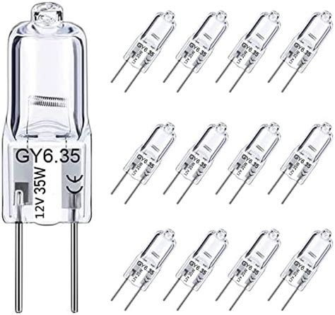 GY6 35 Light Bulbs 12V 35W JC T3 T4 Bi Pin GY6 35 Capsule Bulbs 12 Pack