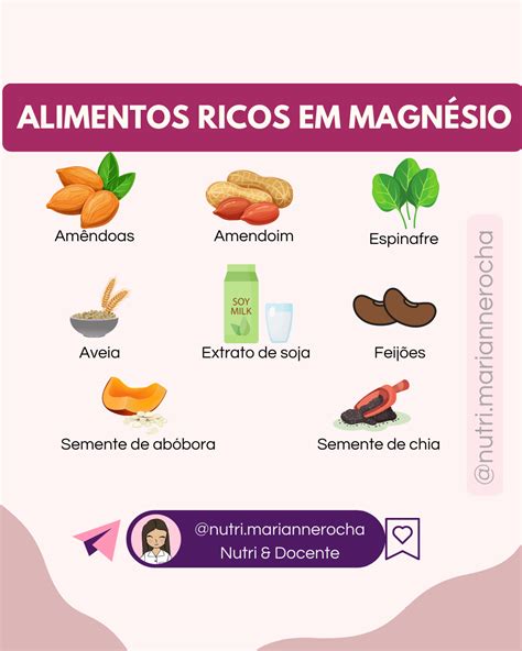 Alimentos ricos em magnésio - Nutrição