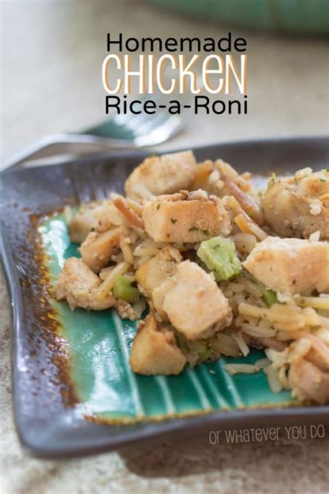 Homemade Chicken Rice A Roni Or Whatever You Do