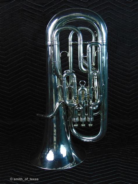 Besson Silver 4 Valve Compensating Euphonium Professionally Reverb