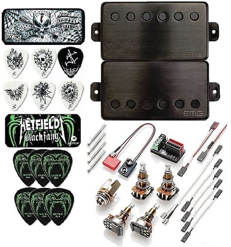 Emg Jh Set James Hetfield Brushed Black Chrome Standard Reverb