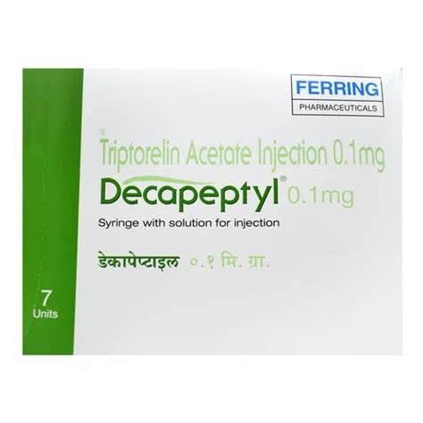 Decapeptyl 0 1mg Injection At Best Price In Mumbai By Speciality