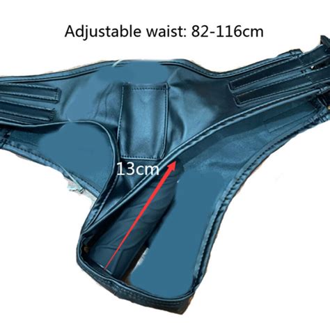 Pu Leather Chastity Underwear Strap Dildo Butt Plug Chastity Belt Vaginal Sm Ebay