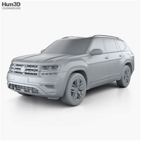 Volkswagen Atlas Sel 2021 3d Model Vehicles On Hum3d