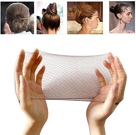 Pcs Hair Nets Invisible Elastic Edge Mesh Bun Hair Nets For Ballet