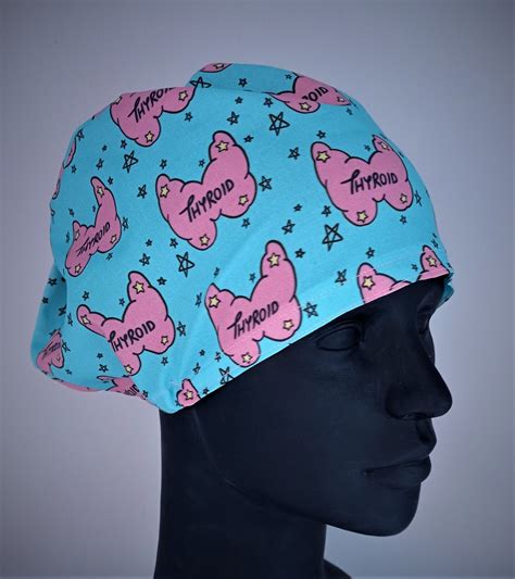 Thyroid Scrub Cap Custom Scrub Cap Nurse Scrub Cap Unisex Etsy