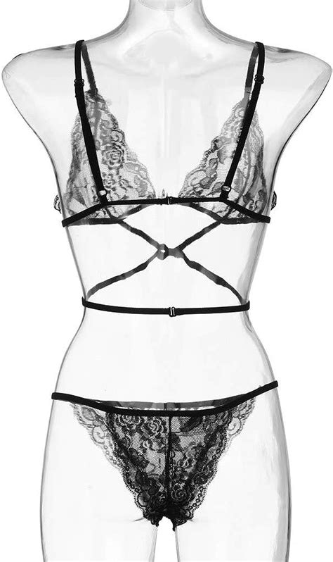 Buy Sexy Embroidery Lace Lingerie Set For Women Sex Two Piece Strappy