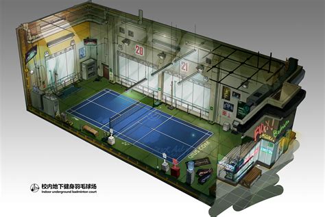 Environment Design Badminton Court