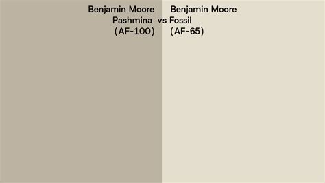 Benjamin Moore Pashmina Vs Fossil Side By Side Comparison