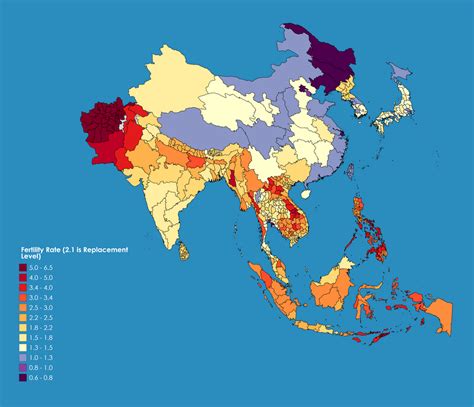 With Borders Fertility Rate In Subdivisions In South Southeast And