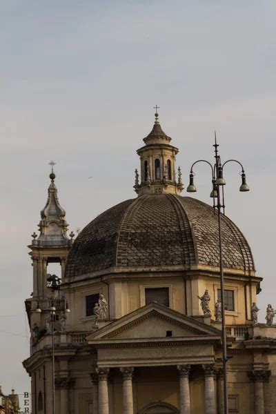 Rome Italy Famous Porta Del Popolo City Gate Stock Photo By