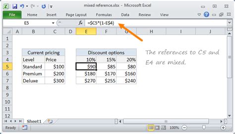 Excel Mixed Reference Exceljet