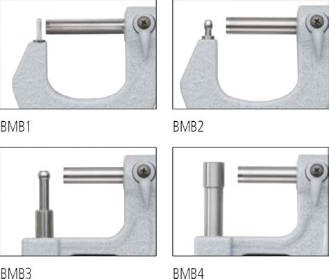 Mitutoyo Series Cylindrical Spherical Anvil Tube Micrometers Bmb