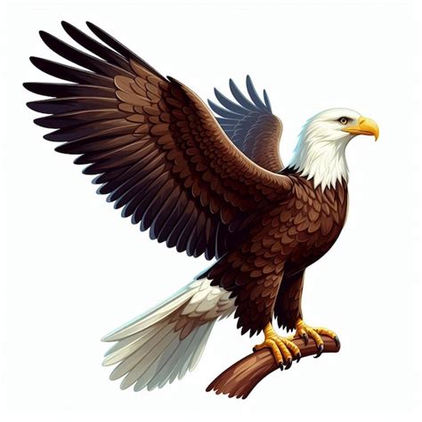 Premium Vector Cute Eagles Vector Cartoon Illustration