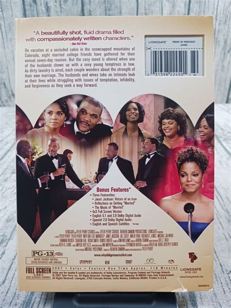 Tyler Perry S Why Did I Get Married Full Screen Edition DVD